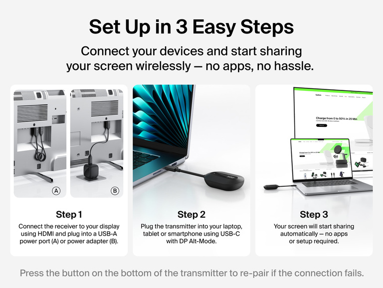 Belkin ConnectAir Wireless HDMI Display Adapter vs a USB-C to HDMI Cable: The Real Choice Most Buyers Are Making
