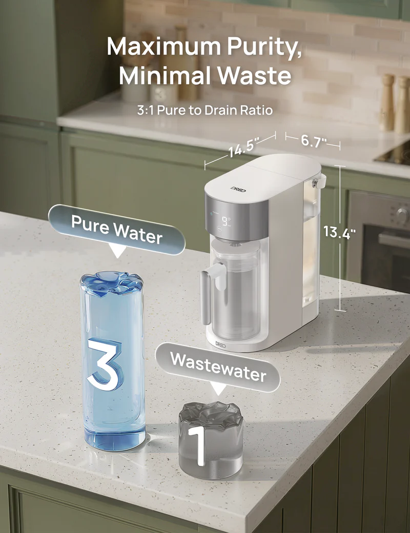 DREO RO Water Filter 112 Review: A Compact Countertop RO System We’d Actually Recommend for Small Kitchens
