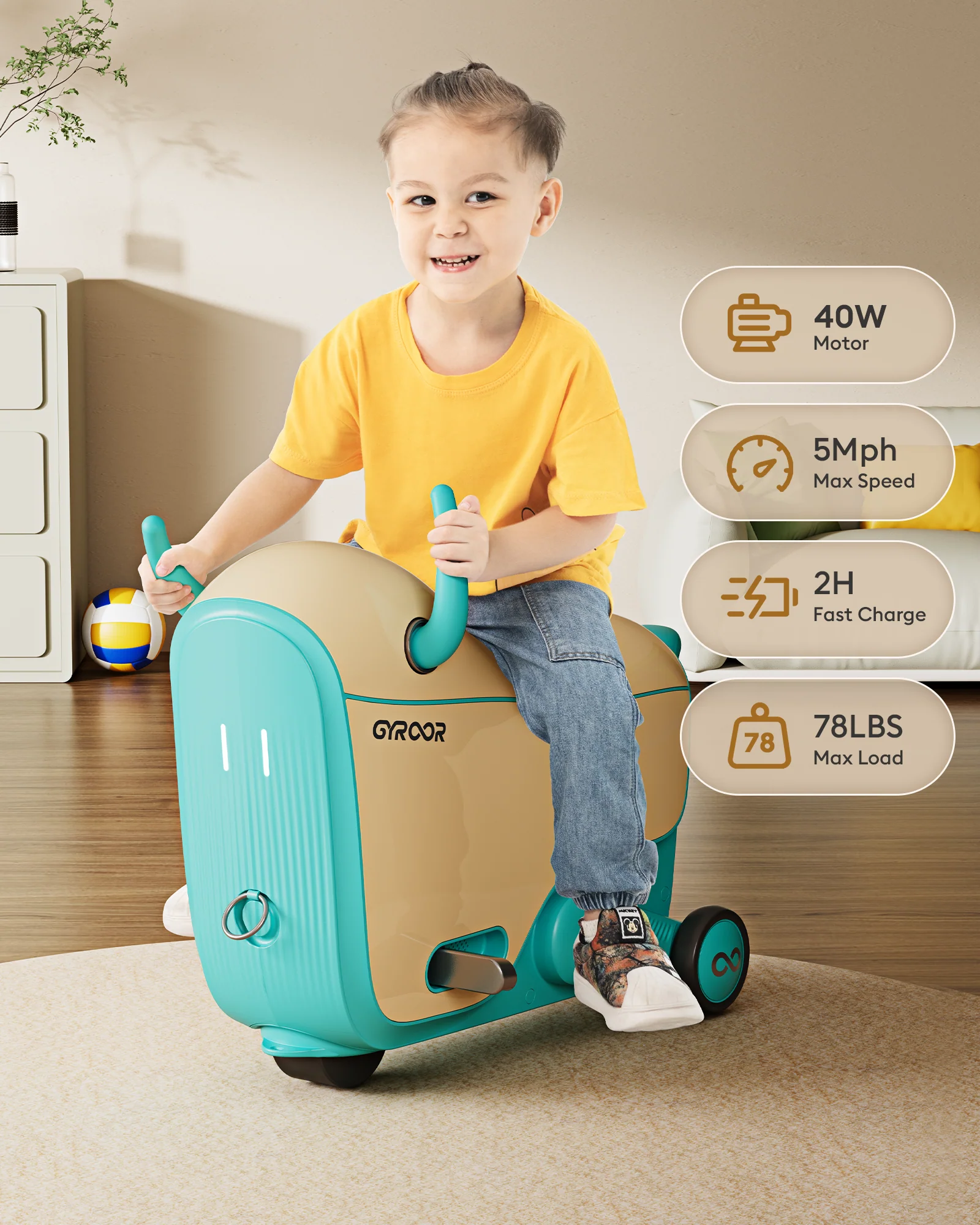 Gyroor Rideable Luggage Review: Smart Airport Convenience, Real Carry-On Compromises