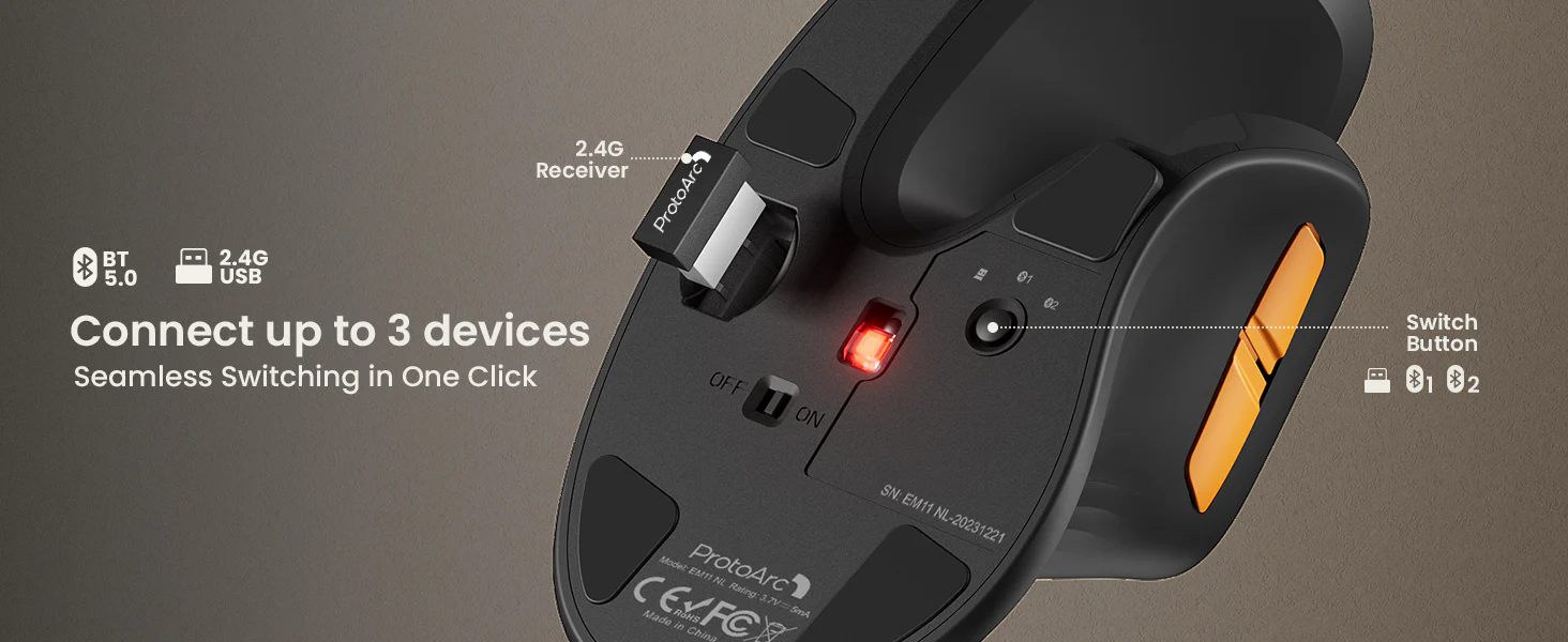 ProtoArc EM11 NL Ergonomic Vertical Mouse Review: the budget vertical mouse that gets the fundamentals right