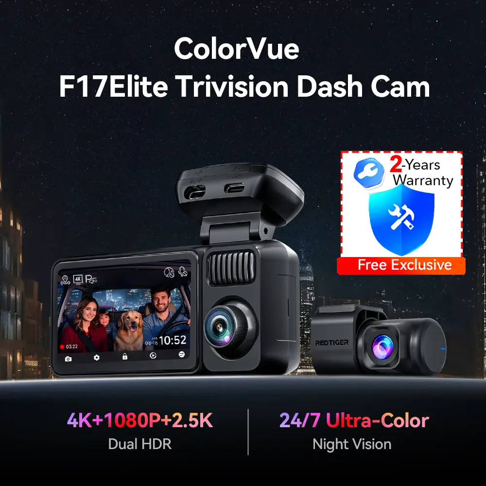 REDTIGER F17 Elite Review: A 3-Channel Dash Cam We’d Happily Live With Every Day