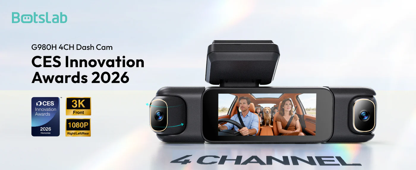 BOTSLAB G980HMC 4-Channel Dash Cam Review: the rare four-camera system that actually solves a real problem