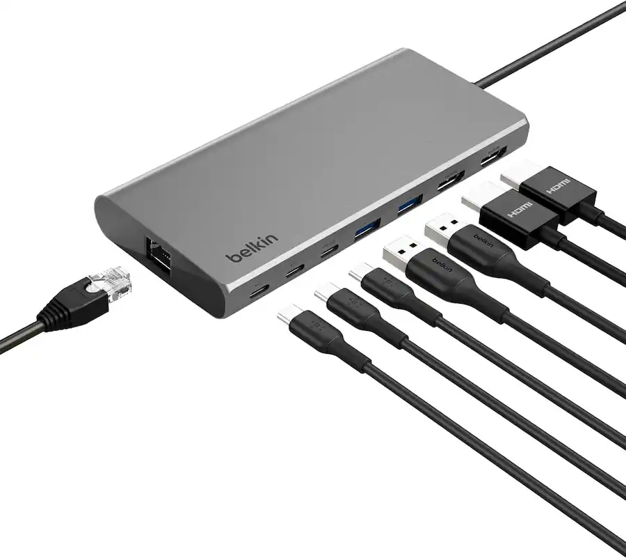 Belkin Connect 8-Port Dual Display USB-C Hub Review: A Smart Desk Hub With One Big Mac Catch Belkin Connect 8-Port Dual Display USB-C Hub Review: A Smart Desk Hub With One Big Mac Catch