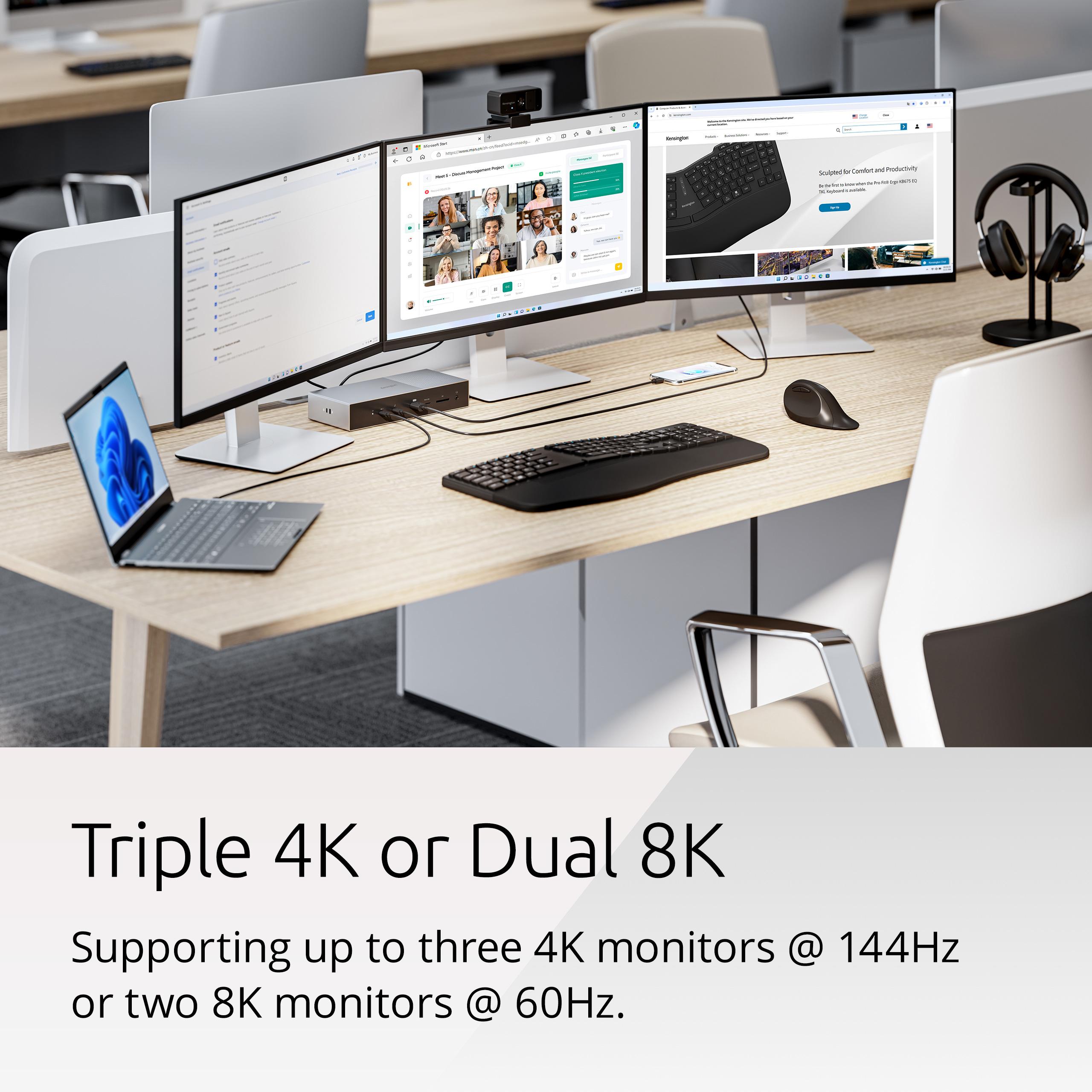 Kensington Thunderbolt 5 Triple 4K Docking Station SD5010T5 Review: The High-End Dock Kensington Should Have Built First