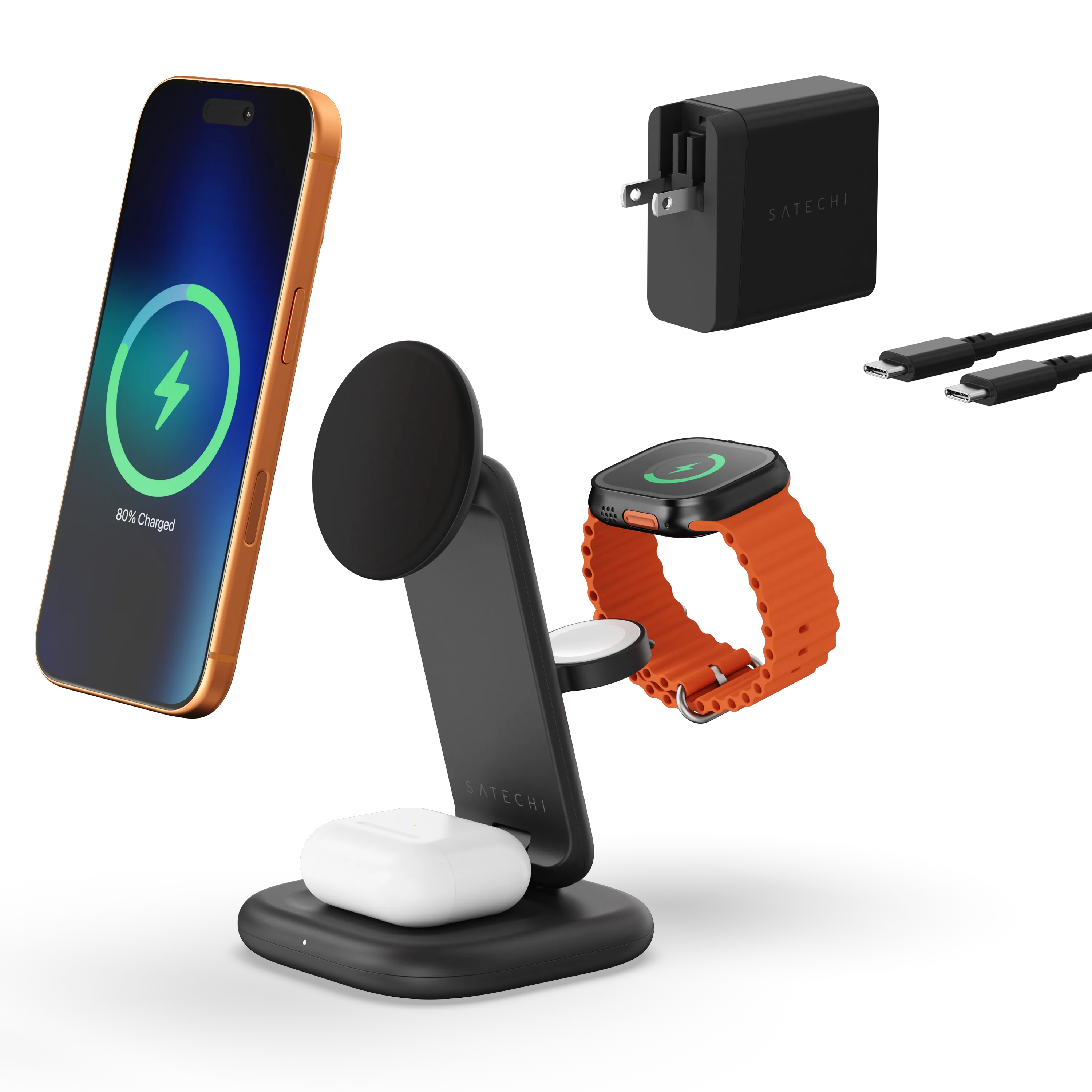 Satechi 3-in-1 Foldable Wireless Charging Stand with Qi2 25W Review: One of the Few Premium Chargers That Actually Feels Worth Paying For